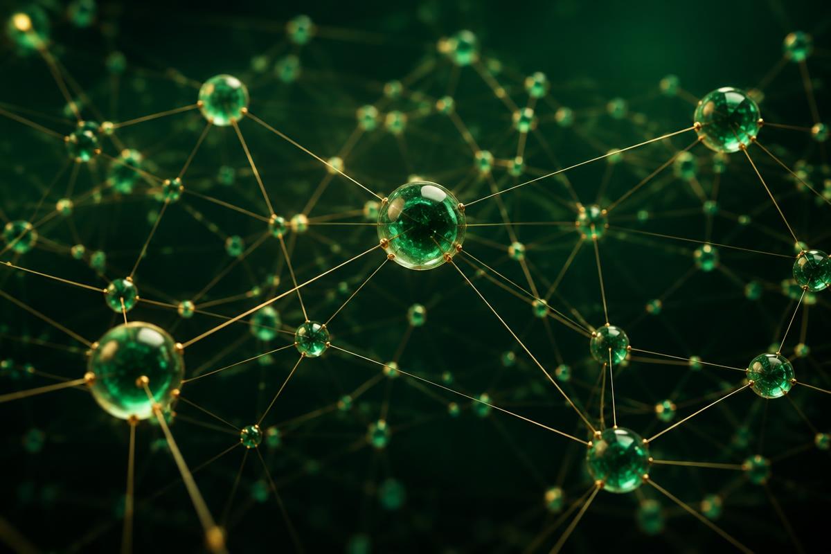 Abstract global network of matched businesses